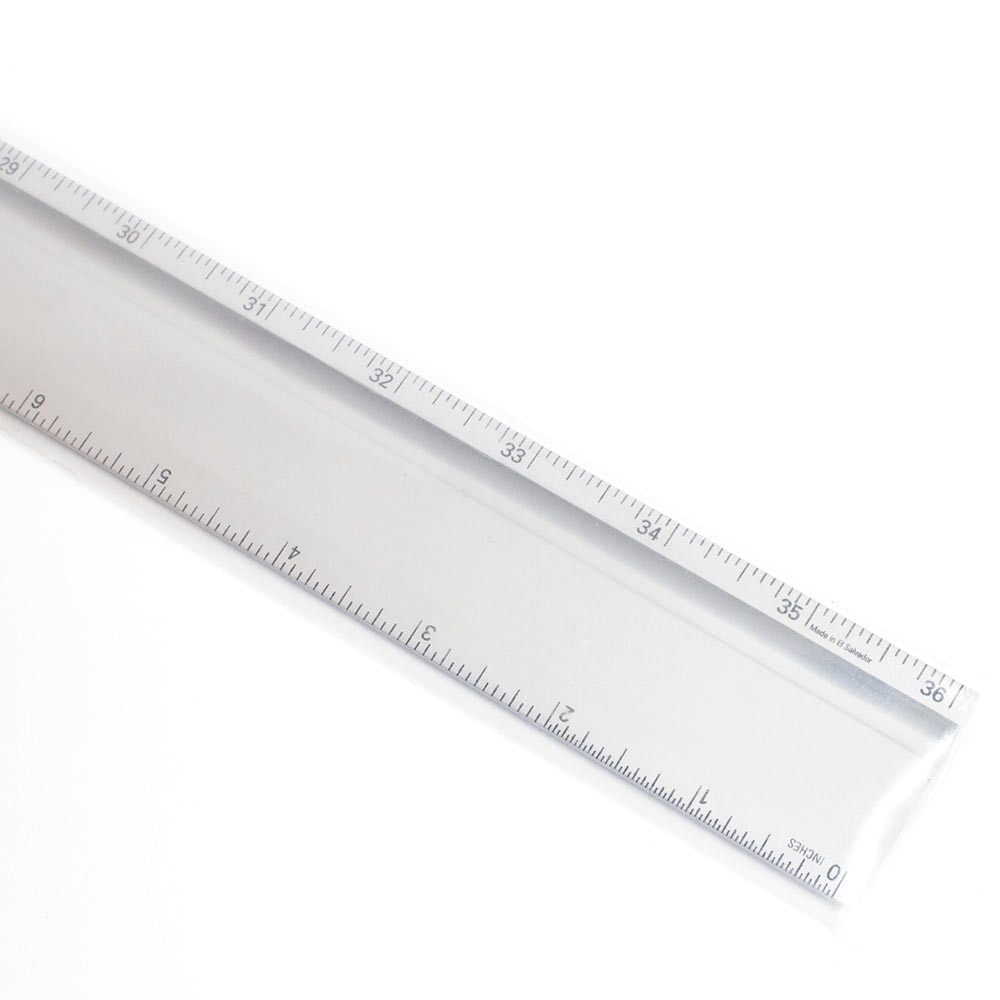 Alumicolor, Alumicutter, Cutting Edge, Ruler, 36", Silver